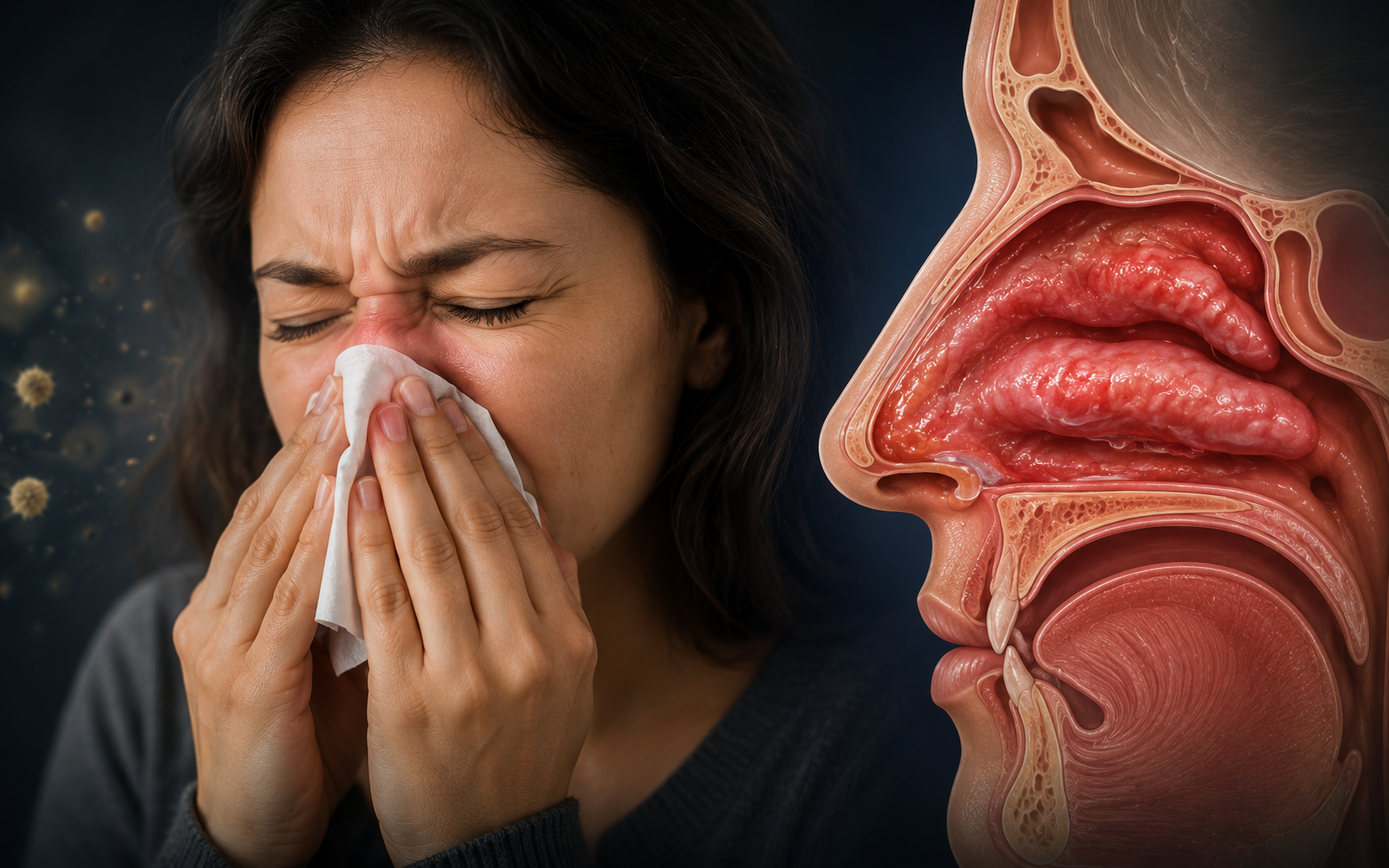 Allergic rhinitis patient education visual