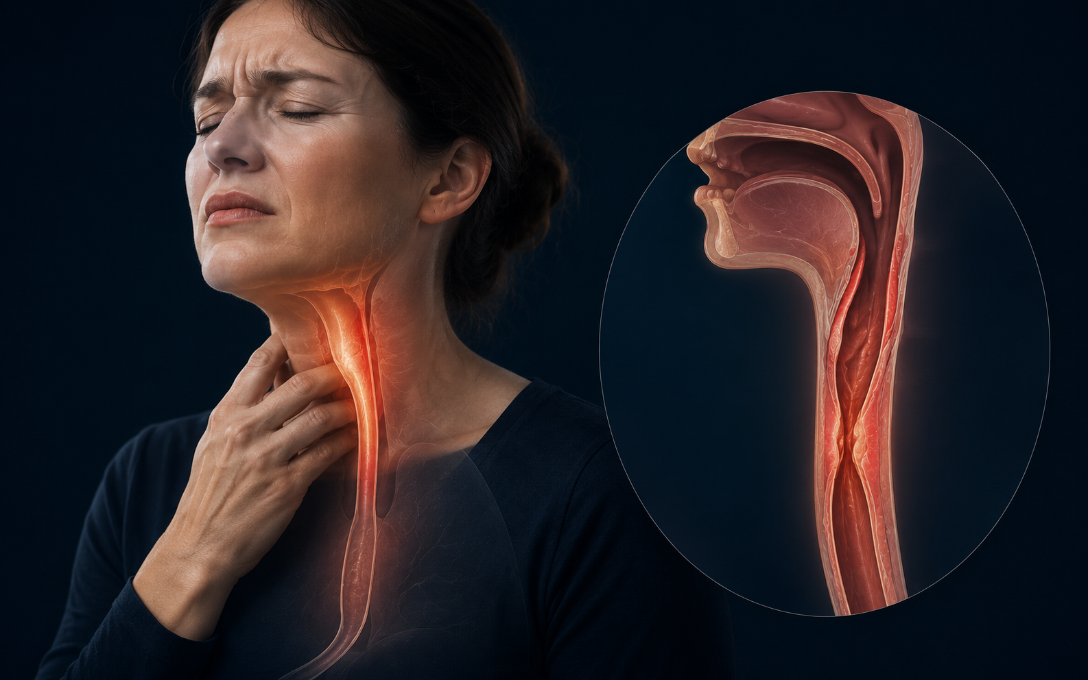 Swallowing difficulty patient education visual