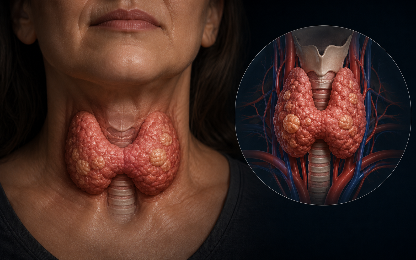 Thyroid nodules and goiter patient education visual